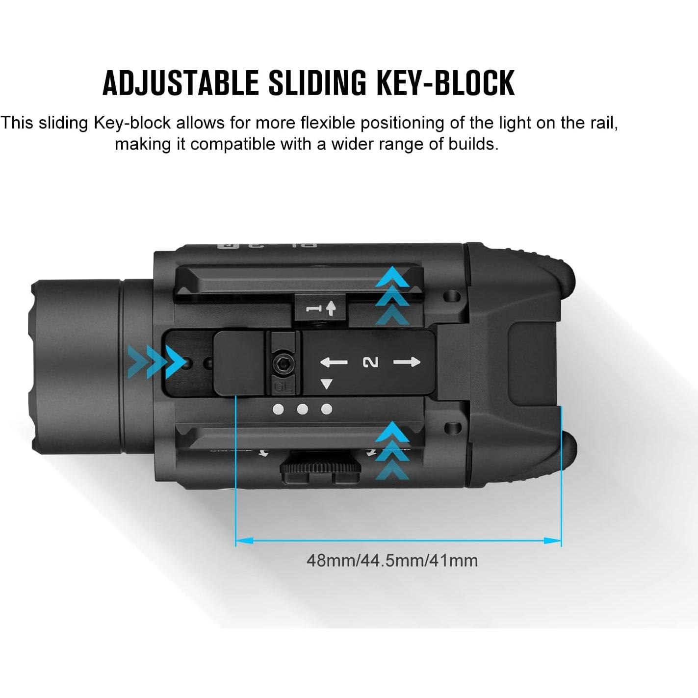 Linterna Táctica OLIGHT PL-3R 1500 Lúmenes Recargable