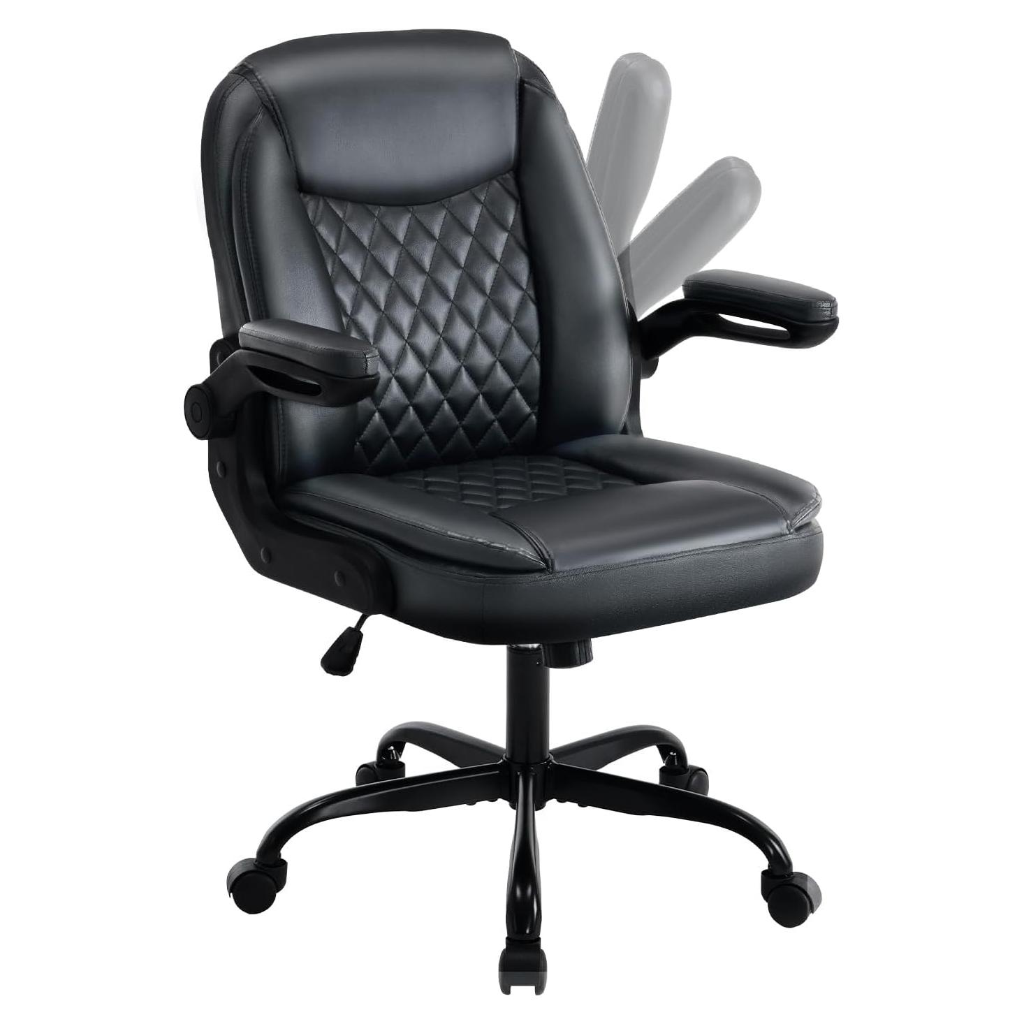 Silla de Oficina Ergonómica Seanrum CZ-4093 Negra con Soporte Lumbar