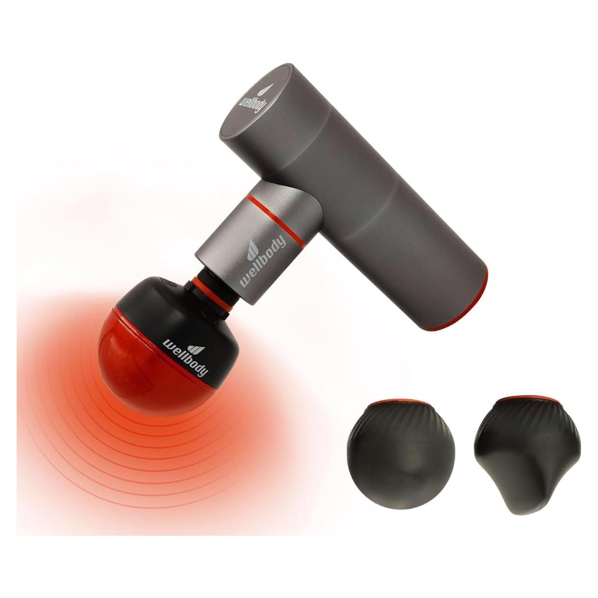 Pistola de Masaje Wellbody Tejido Profundo 4 Velocidades 1.29kg