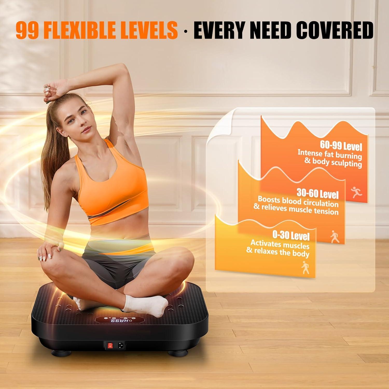 Máquina de Vibración SEDOZIK ZK05 150 Kg 8 Modos de Ejercicio