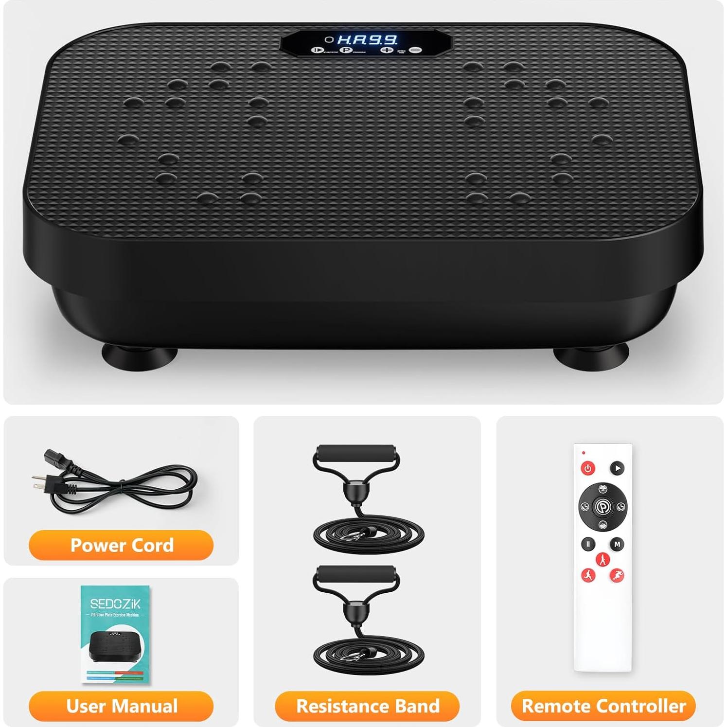 Máquina de Vibración SEDOZIK ZK05 150 Kg 8 Modos de Ejercicio