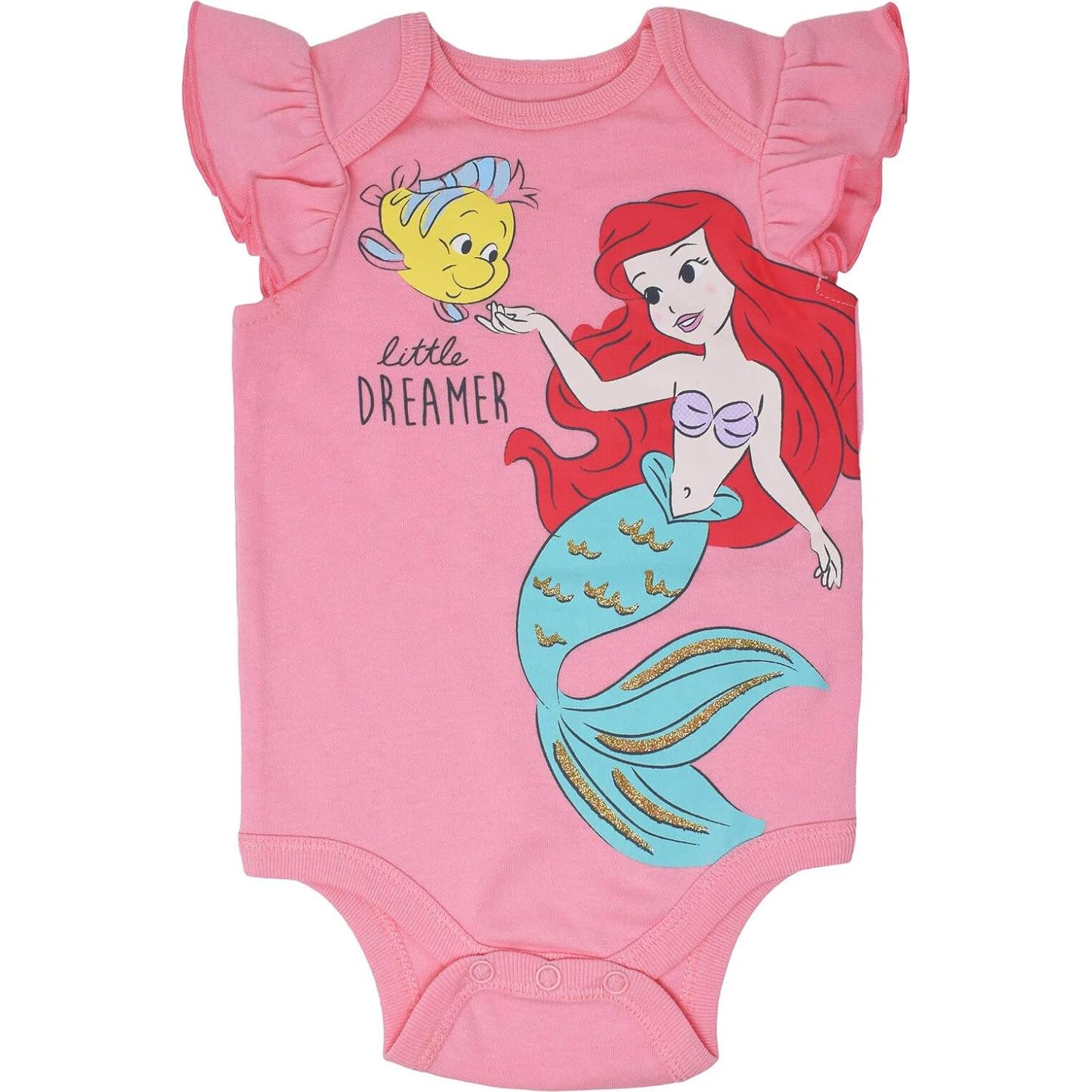 Bodies de Manga Corta Disney Princess con Diadema para Bebés