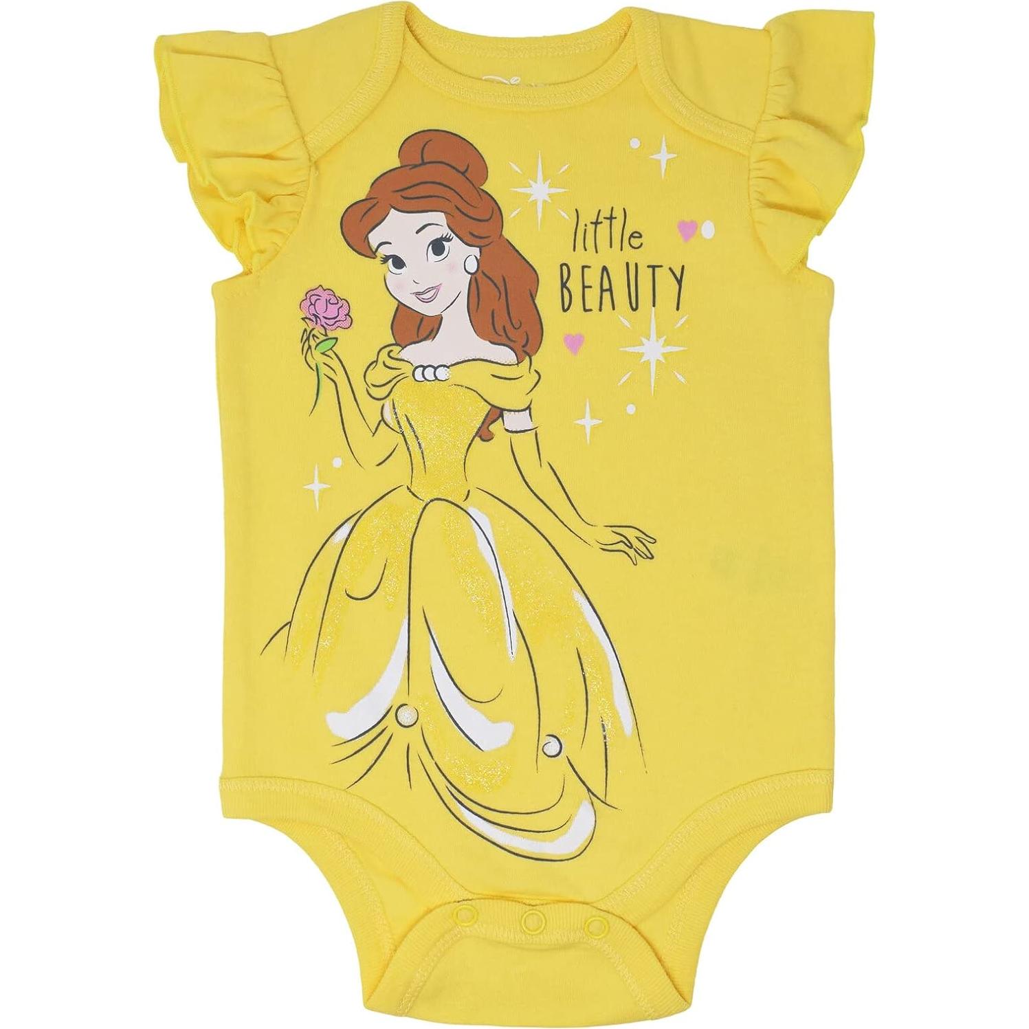 Bodies de Manga Corta Disney Princess con Diadema para Bebés