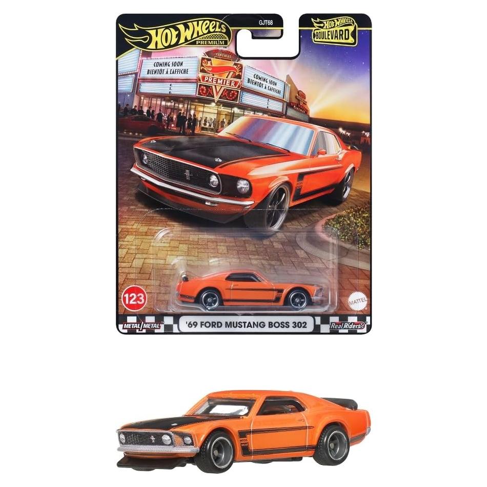 Hot Wheels Boss 302 '69 Ford Mustang Juguete Mini Auto Naranja