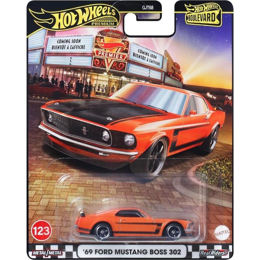 Hot Wheels Boss 302 '69 Ford Mustang Juguete Mini Auto Naranja