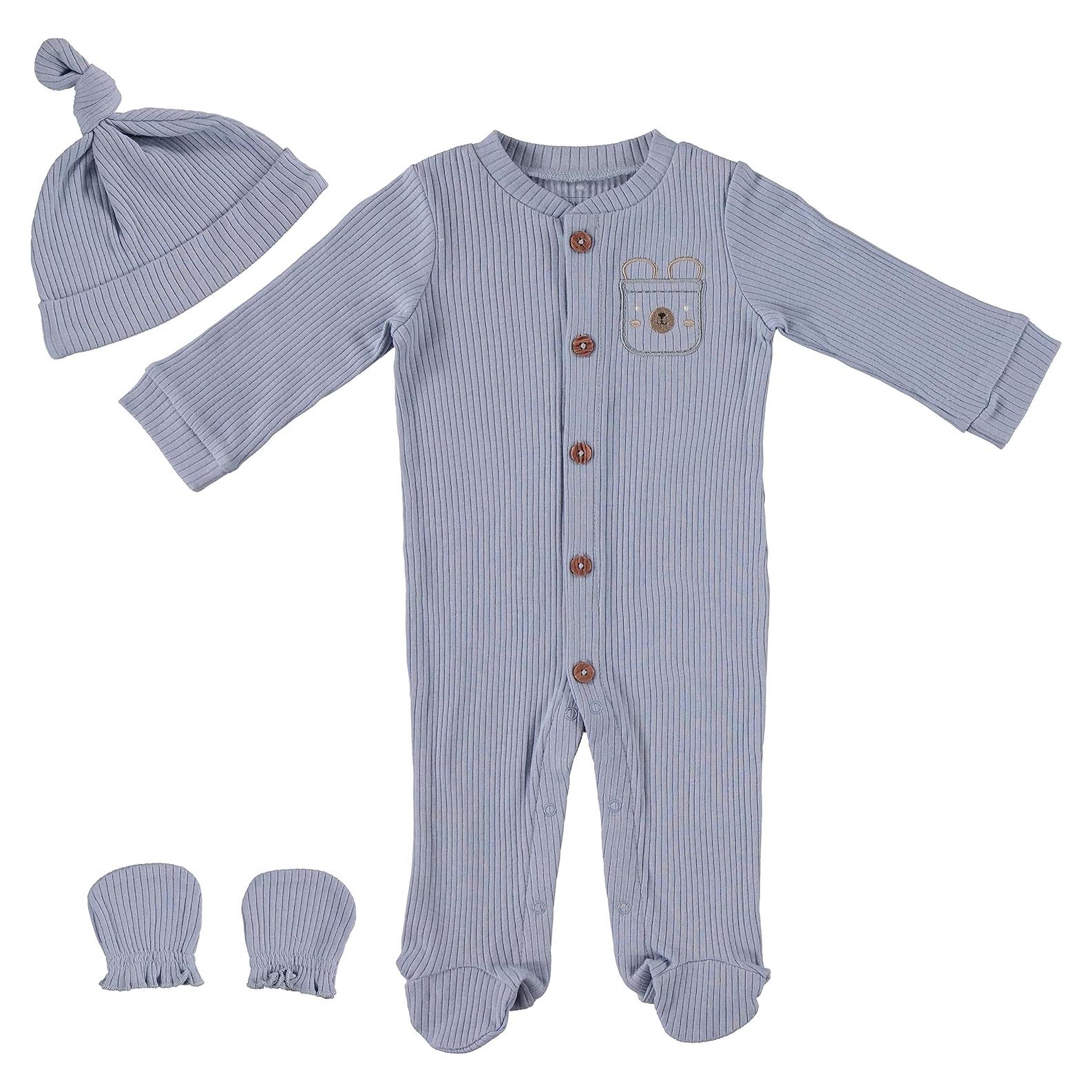 Conjunto de Pijamas para Bebé CHICK PEA Azul Pastel 0-3 Meses