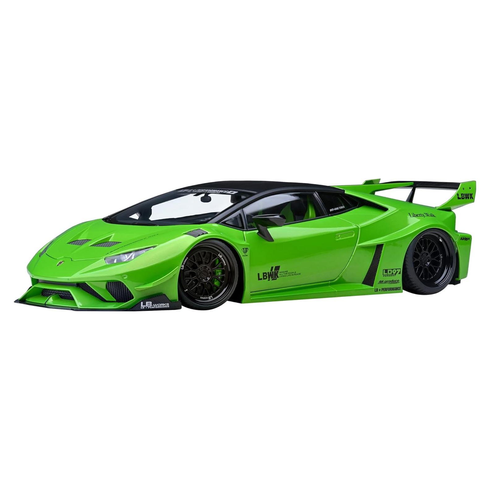 Modelo de Coche Lambo Huracan GT Autoart 1/18 Verde Perla