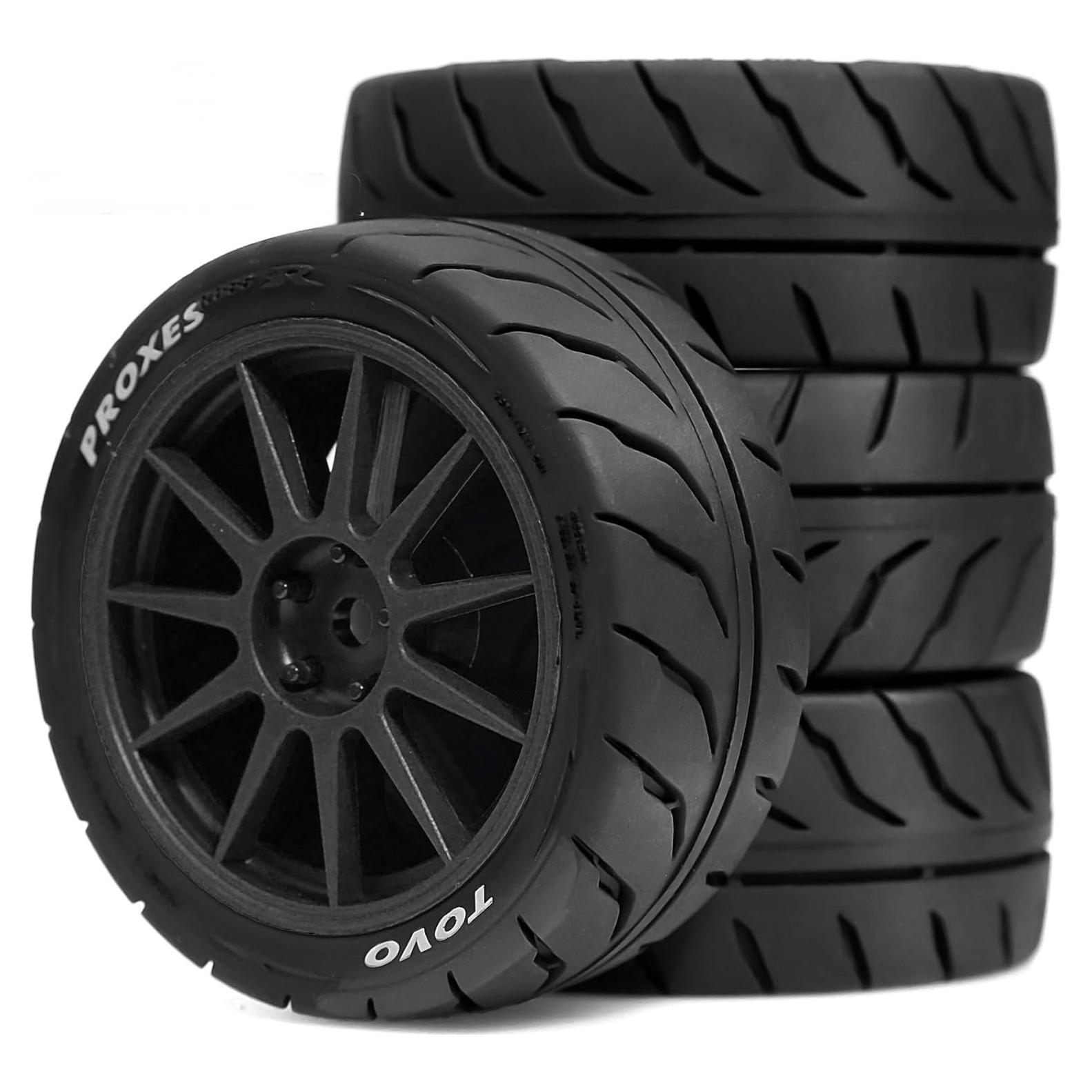 Neumáticos y Ruedas RC 1/10 Chanjorlin 4 Pcs Rally Drift 69mm