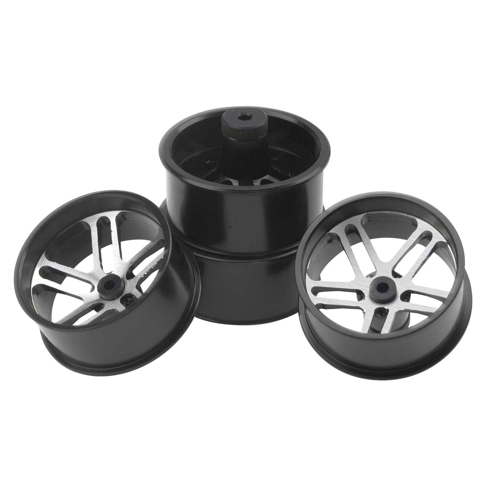 Llantas Mini 4WD RC Vgoohobby Aluminio 23.5mm Negras