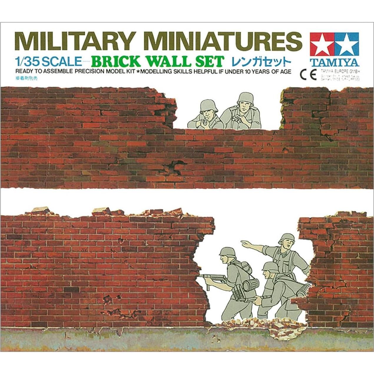 Juego de Pared de Ladrillos Tamiya 1/35 - 22 Piezas