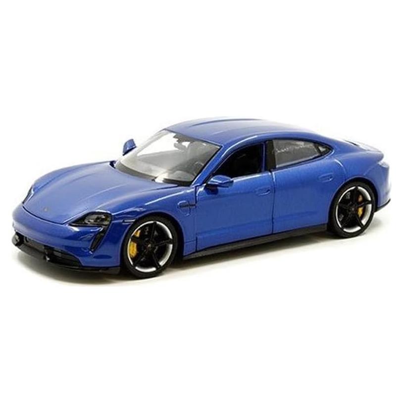 Modelo de Coche Diecast Taycan Turbo S Welly 1:24 Azul