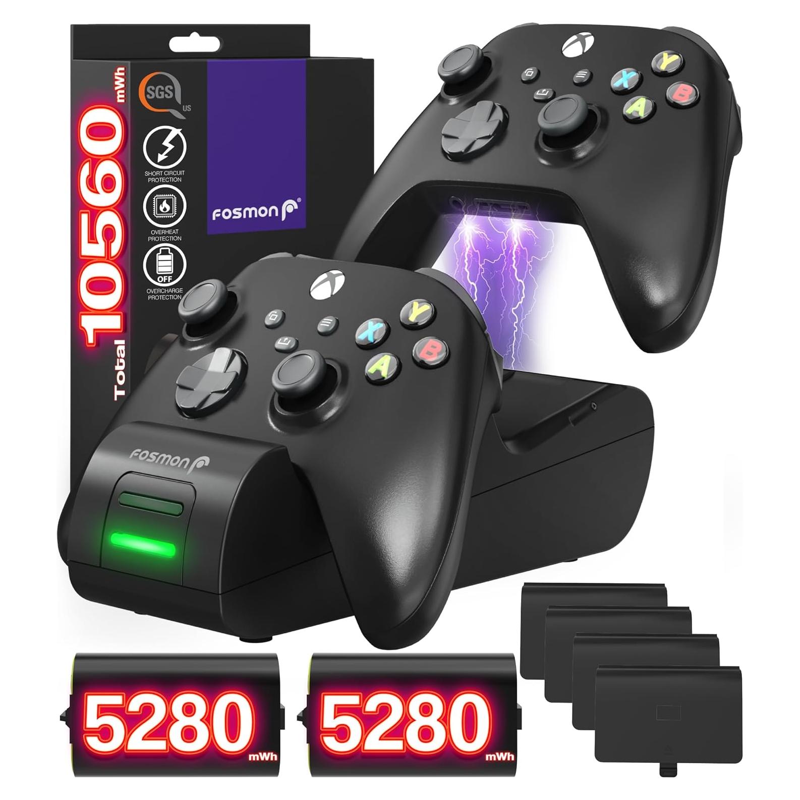 Estación de Carga Rápida Fosmon para Controladores Xbox