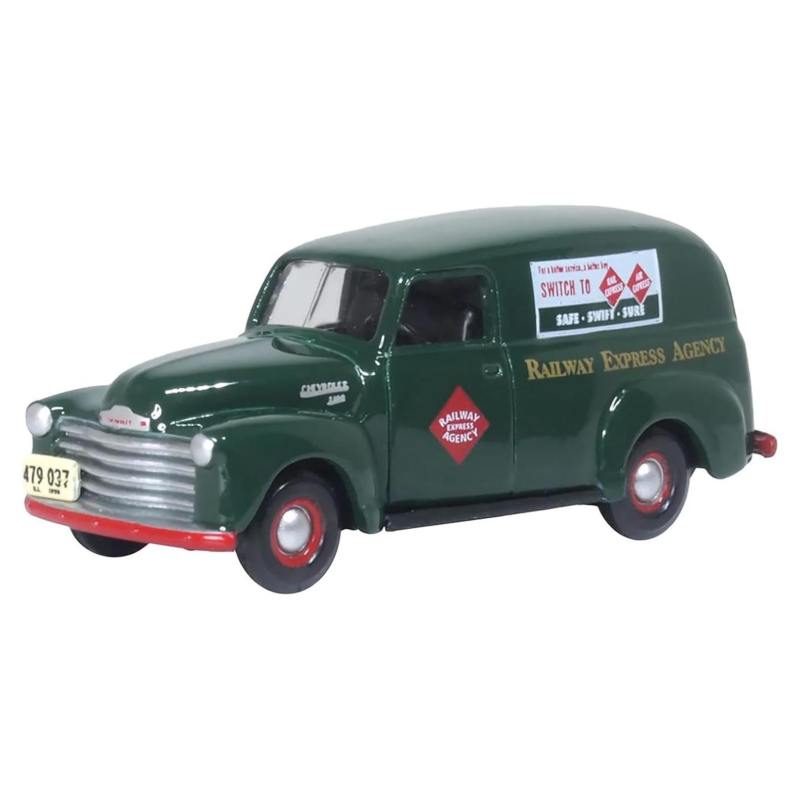 Furgoneta Chevy 1950 Diecast Verde Oscuro 1:87 Oxford