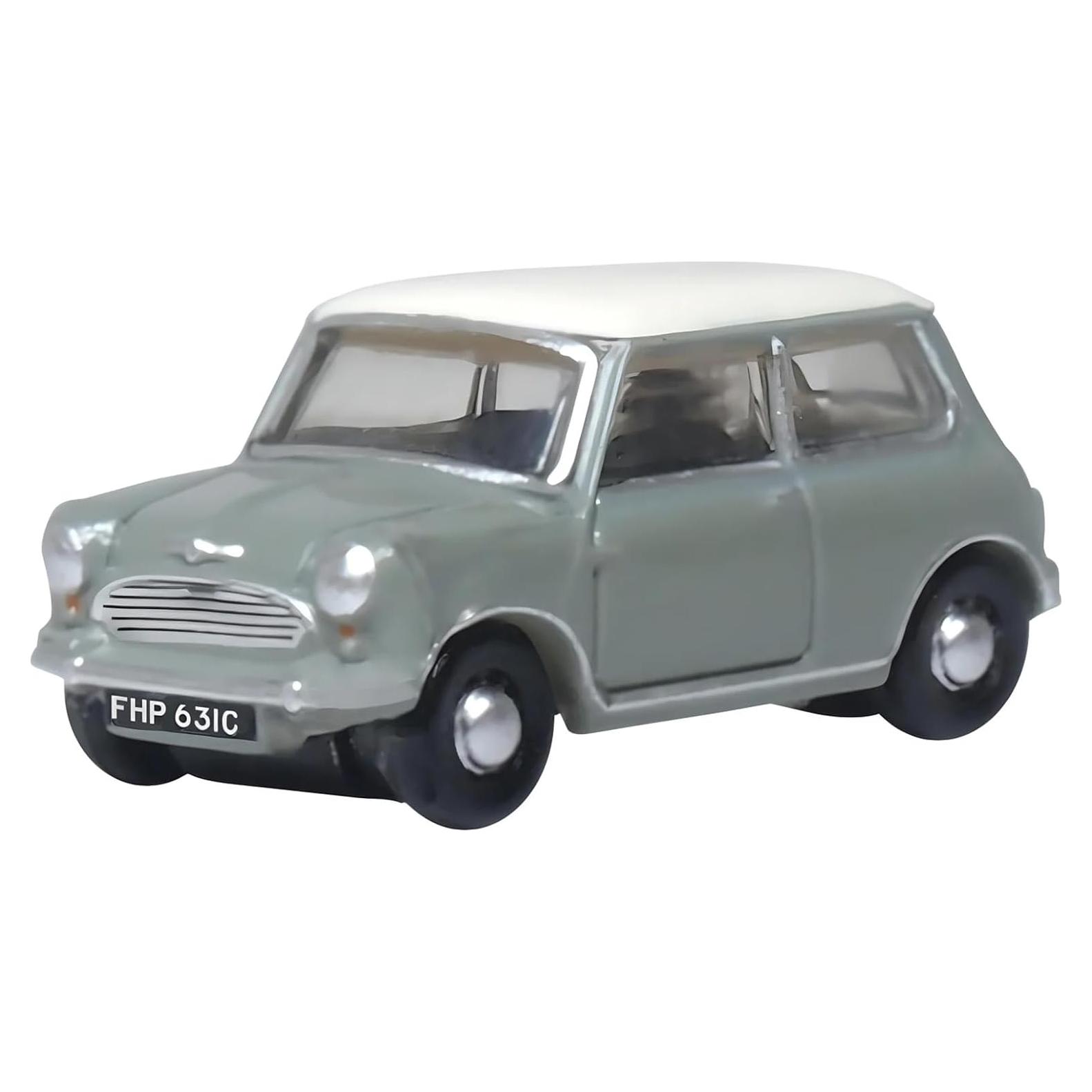 Mini Clásico Diecast Oxford NMN009 Tweed Gris Techo Crema