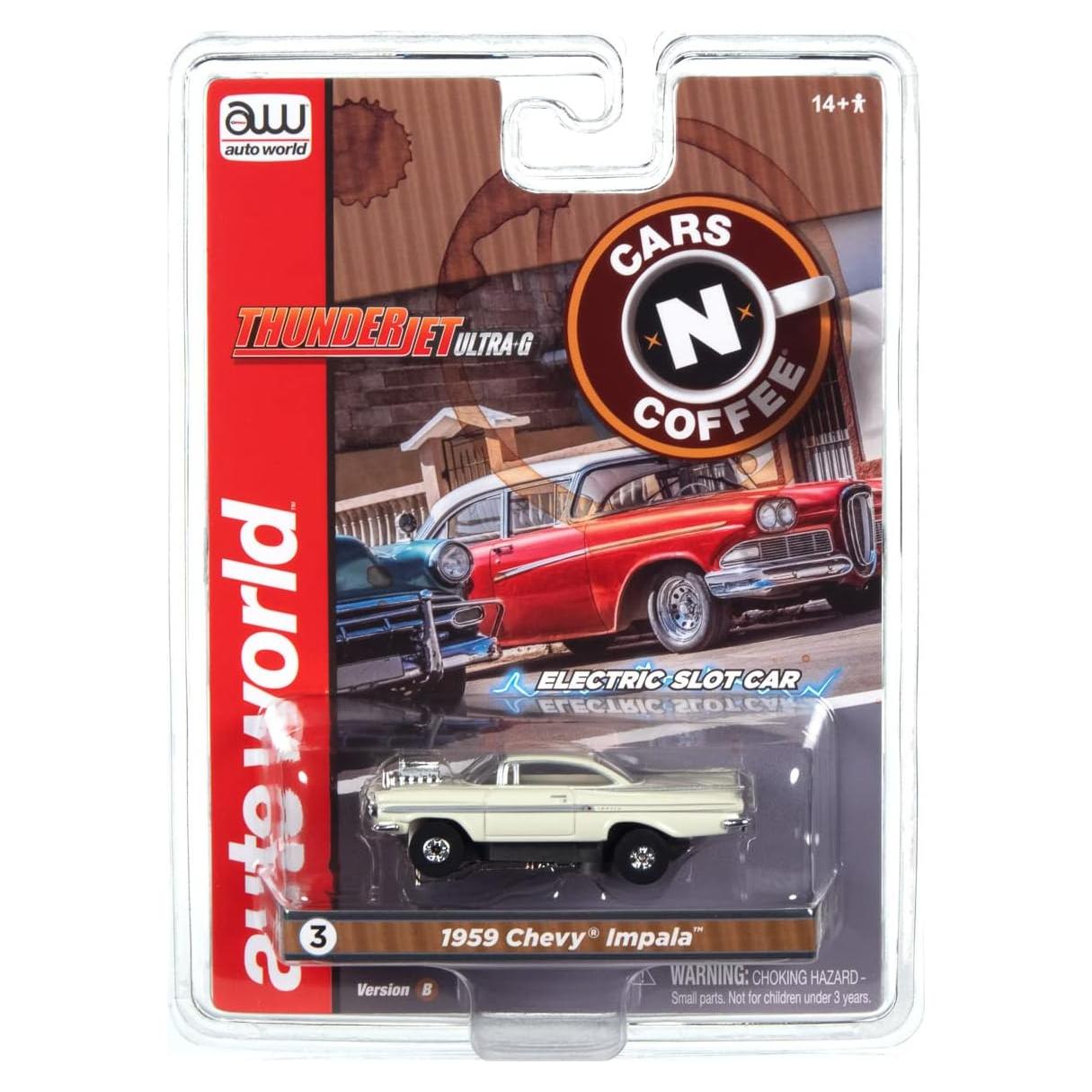 Auto World Thunderjet 1959 Chevrolet Impala Slot Car HO