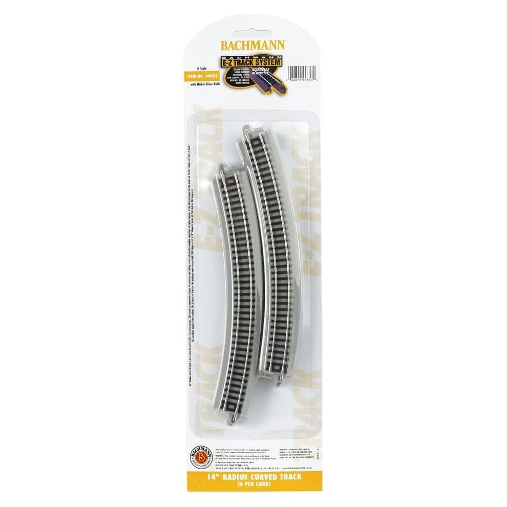 Riel Curvado E-Z Track Bachmann 14" (35.56 cm) Escala N