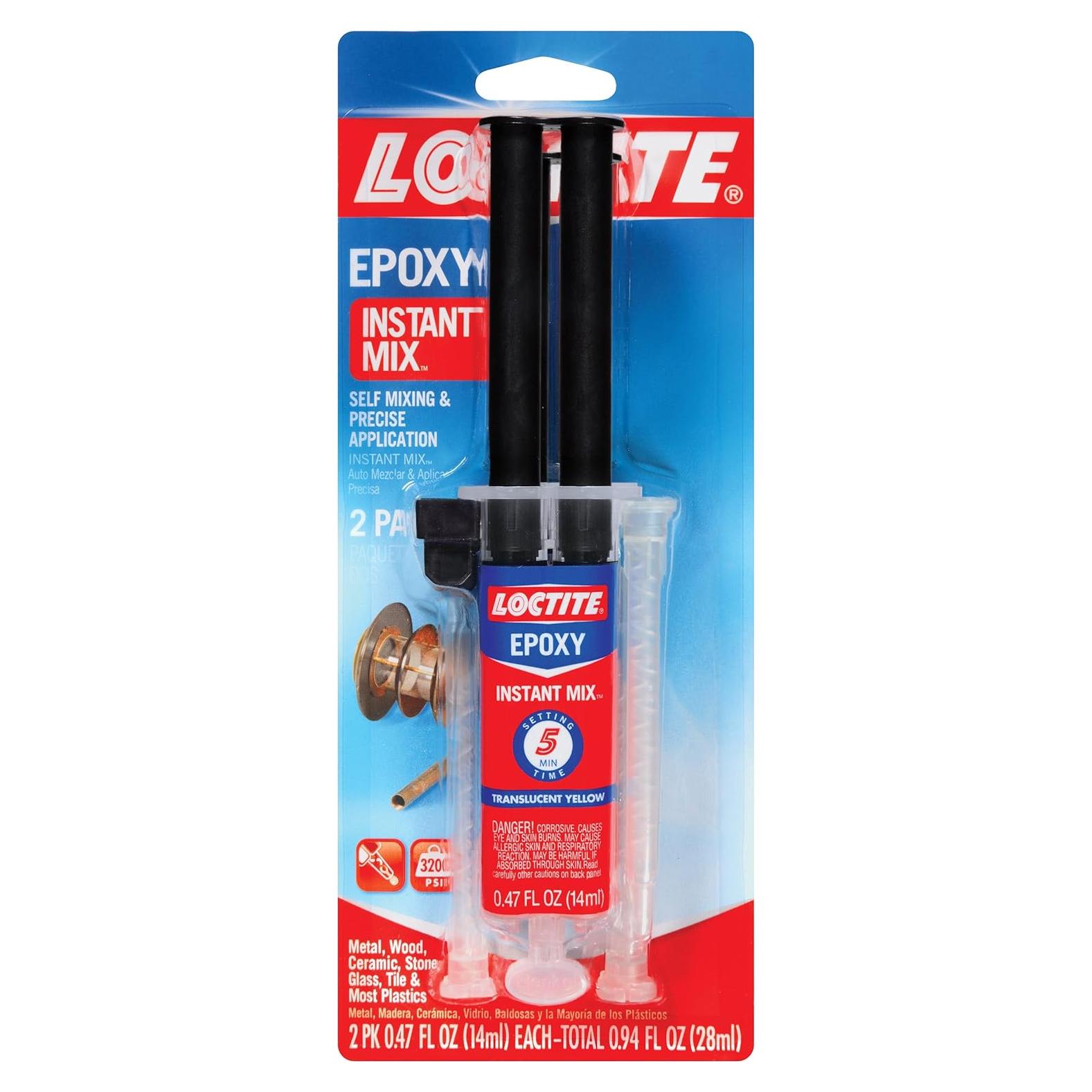 Loctite Epoxy Adhesivo Instantáneo 5 Minutos - Paquete de 2