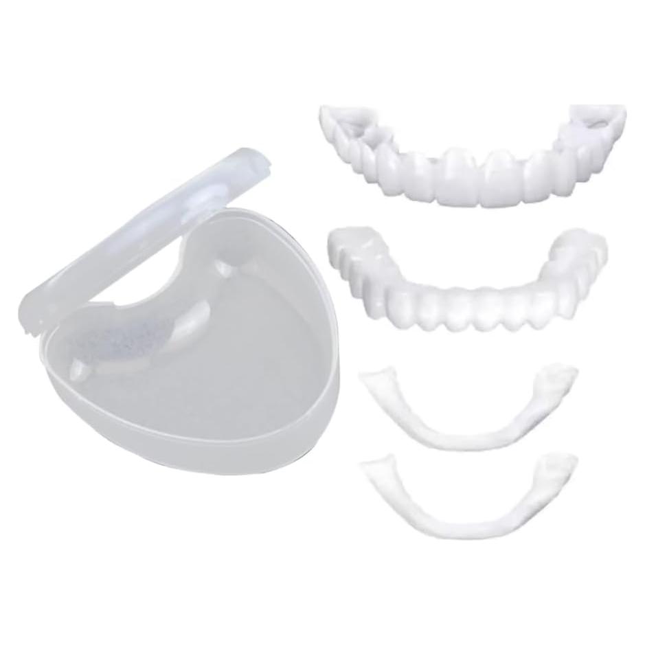 Dentadura Falsa Suave AIMUR Superior e Inferior 13.31x11.91cm