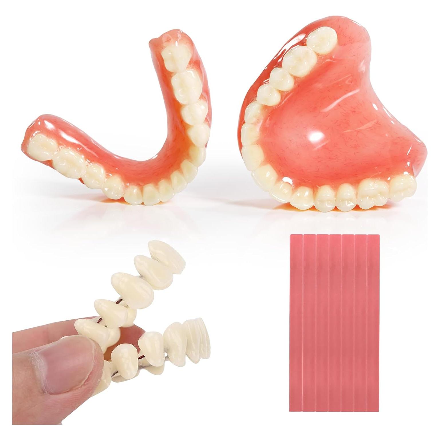 Kit de Dentaduras DIY SEAJEA - Dientes Falsos Personalizables