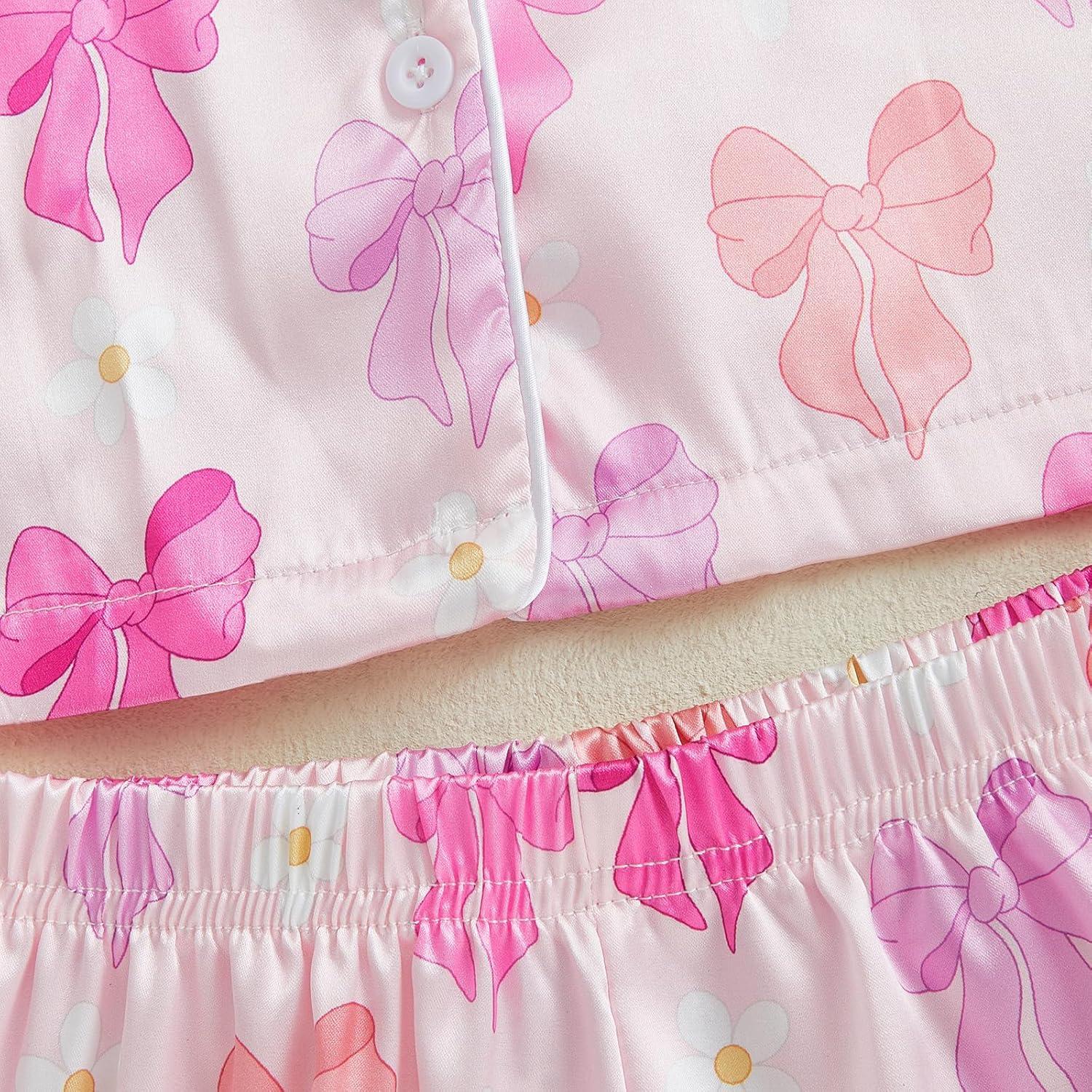 Conjunto de Pijamas de Satén para Niña Kuriozud 2 Piezas