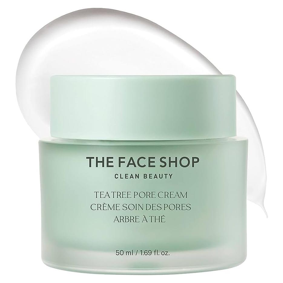 Crema Hidratante de Poros The Face Shop - Árbol de Té - AHA BHA PHA