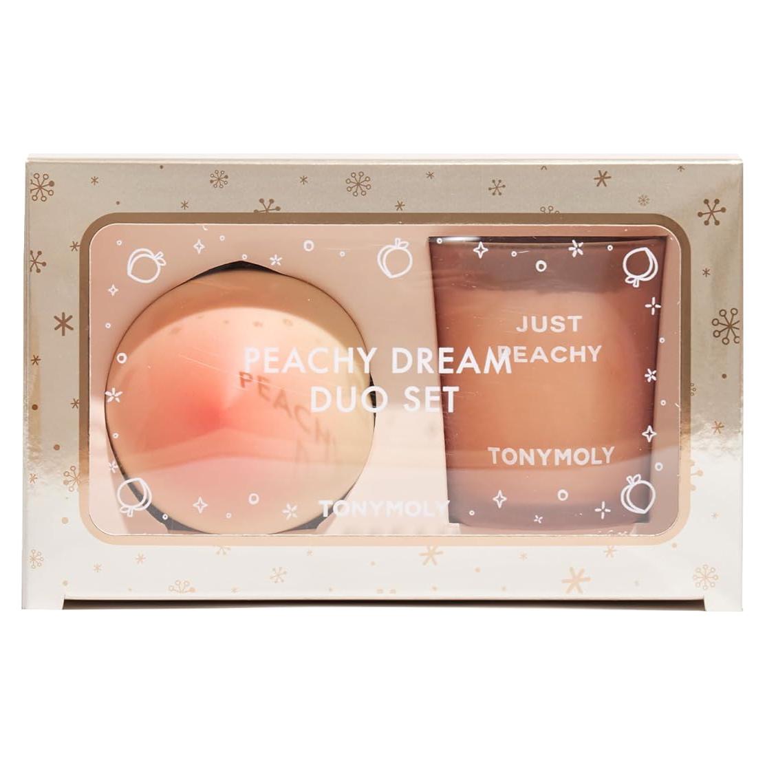 Set Dúo Hidratante TONYMOLY Durazno - Vela y Crema de Manos