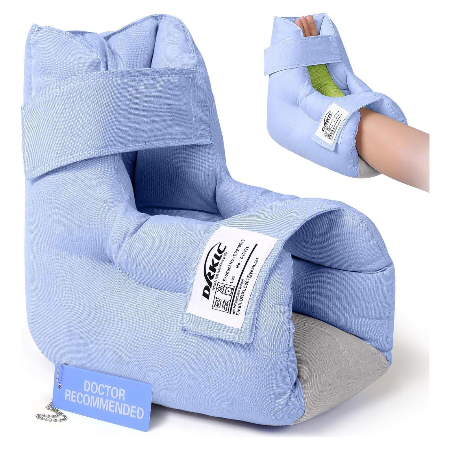 Cojín Protector de Talón DRKLC Ajustable para Alivio de Llagas