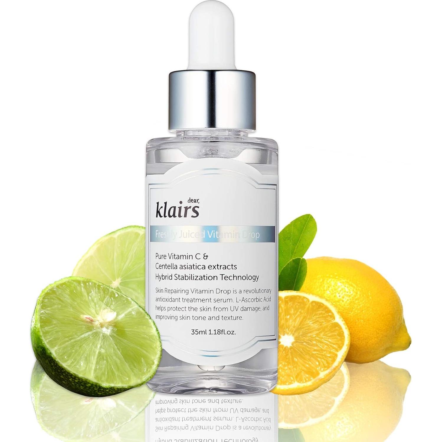 Set de Cuidado Facial Klairs: Tónico Sin Fragancia 180ml + Gotas Vitamina C 30ml