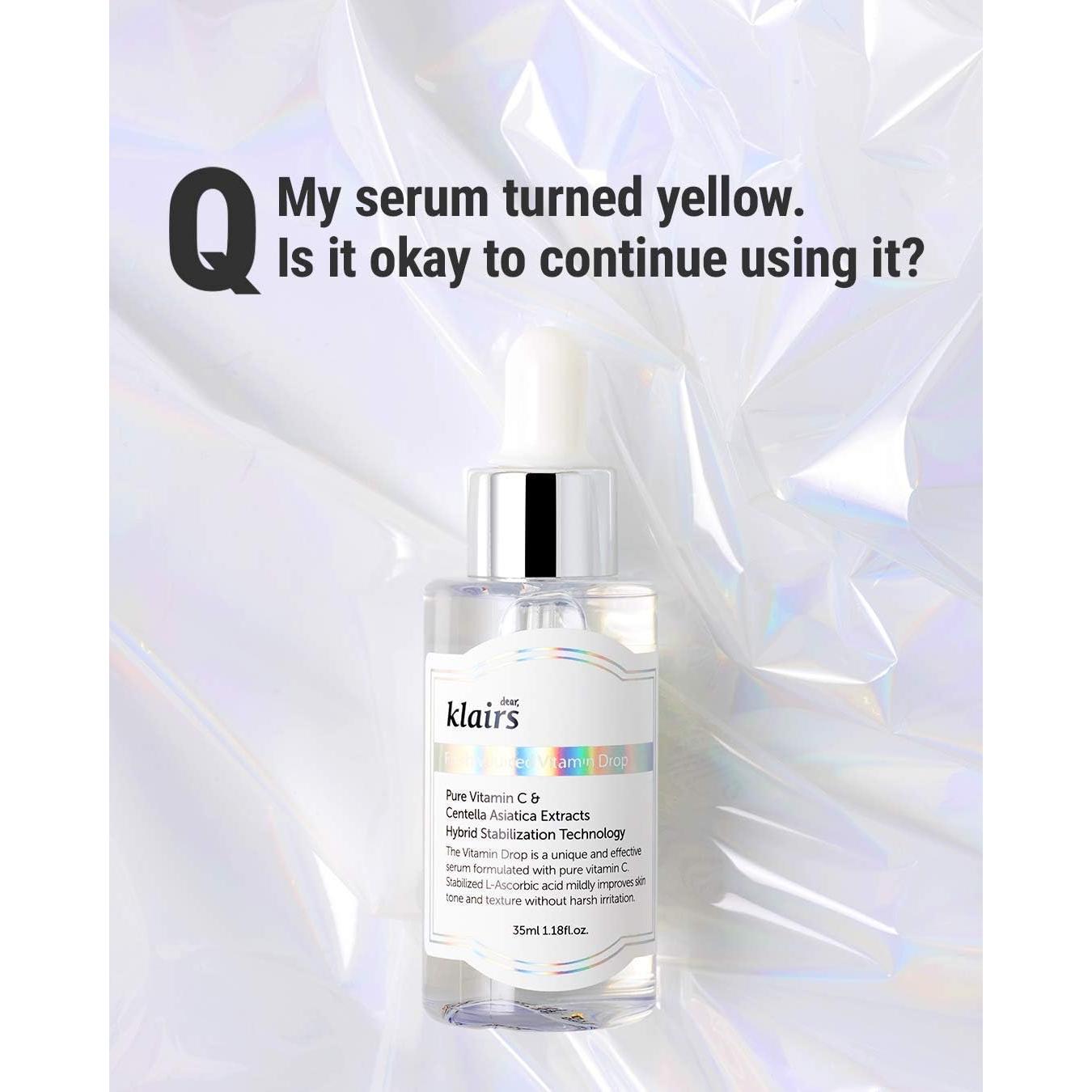 Set de Cuidado Facial Klairs: Tónico Sin Fragancia 180ml + Gotas Vitamina C 30ml