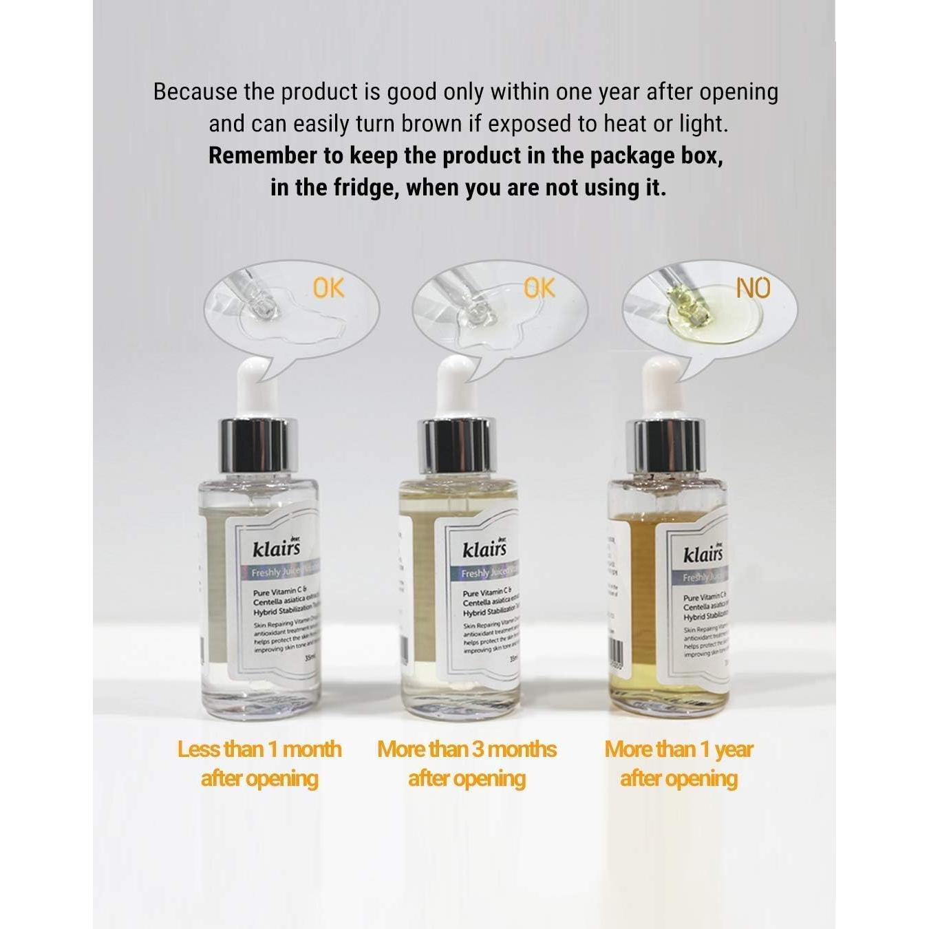 Set de Cuidado Facial Klairs: Tónico Sin Fragancia 180ml + Gotas Vitamina C 30ml