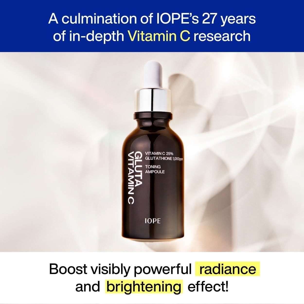 Esencia Bio-Condicionadora IOPE + Suero Iluminador Vitamina C