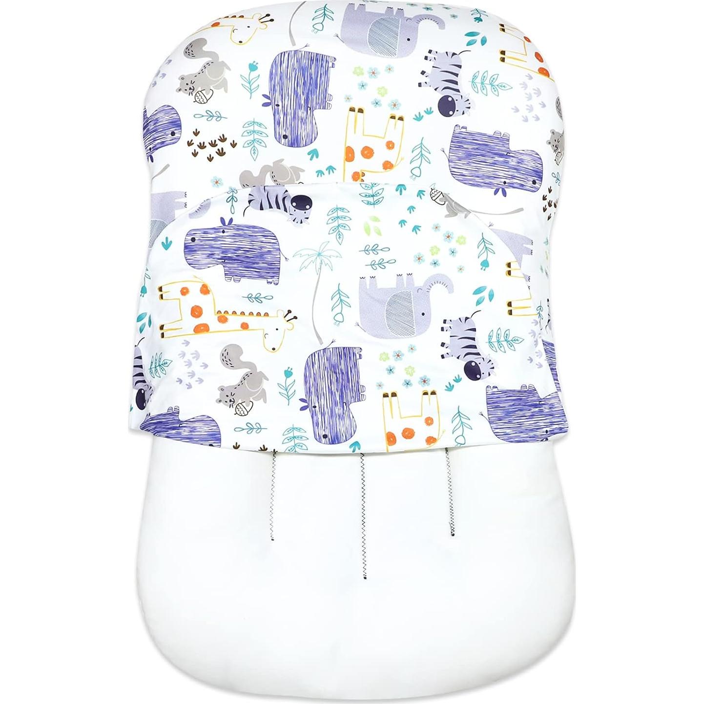 Funda de Lounger para Bebés Hooyax Algodón Muslín Animal