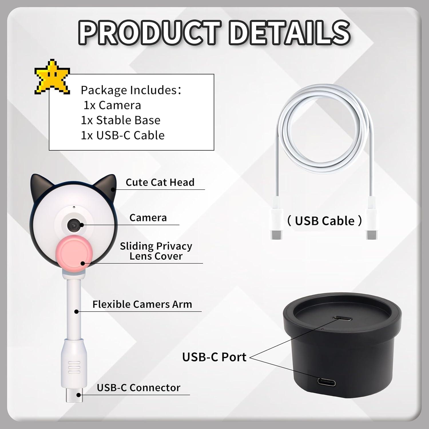 Cámara Webcam HD 720P para Nintendo Switch 2 - COKOYY