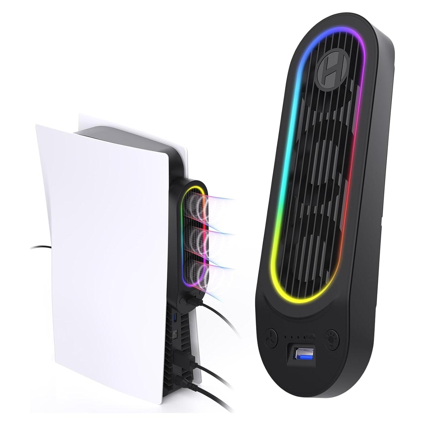 Ventilador de Enfriamiento HZLucki PS5 3 Velocidades LED