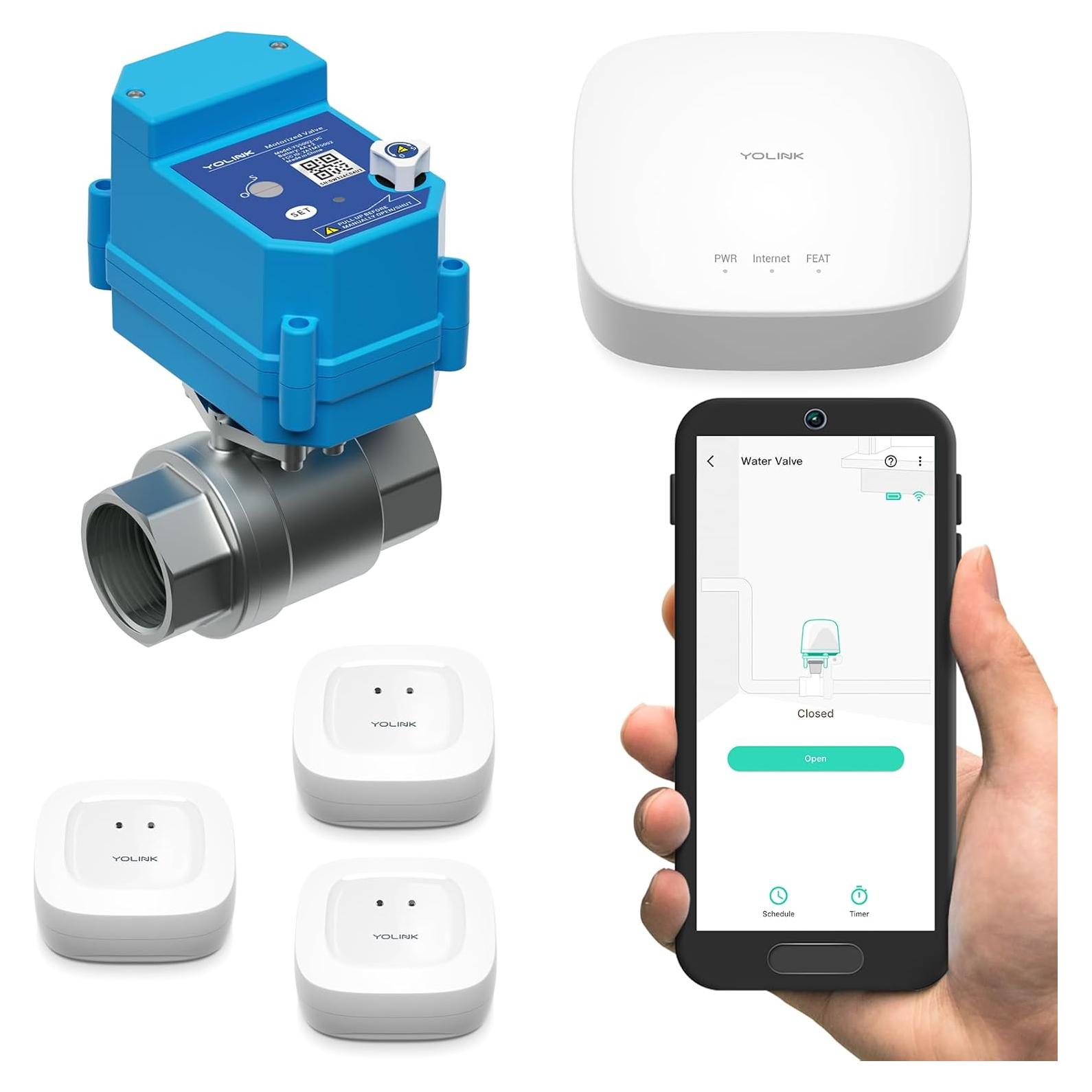 Sistema de Protección contra Fugas de Agua YoLink 1,27 cm