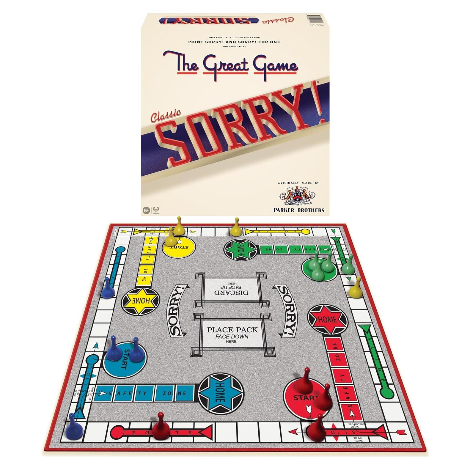 Juego de Mesa Sorry! Retro Winning Moves 1-4 Jugadores 6+