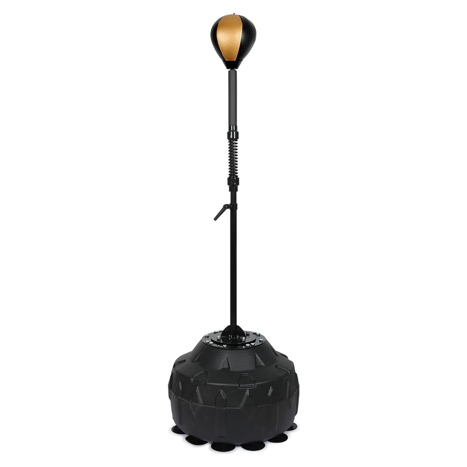 Saco de Boxeo de Pie INNOLIFE TM-0062 Ajustable Negro Dorado