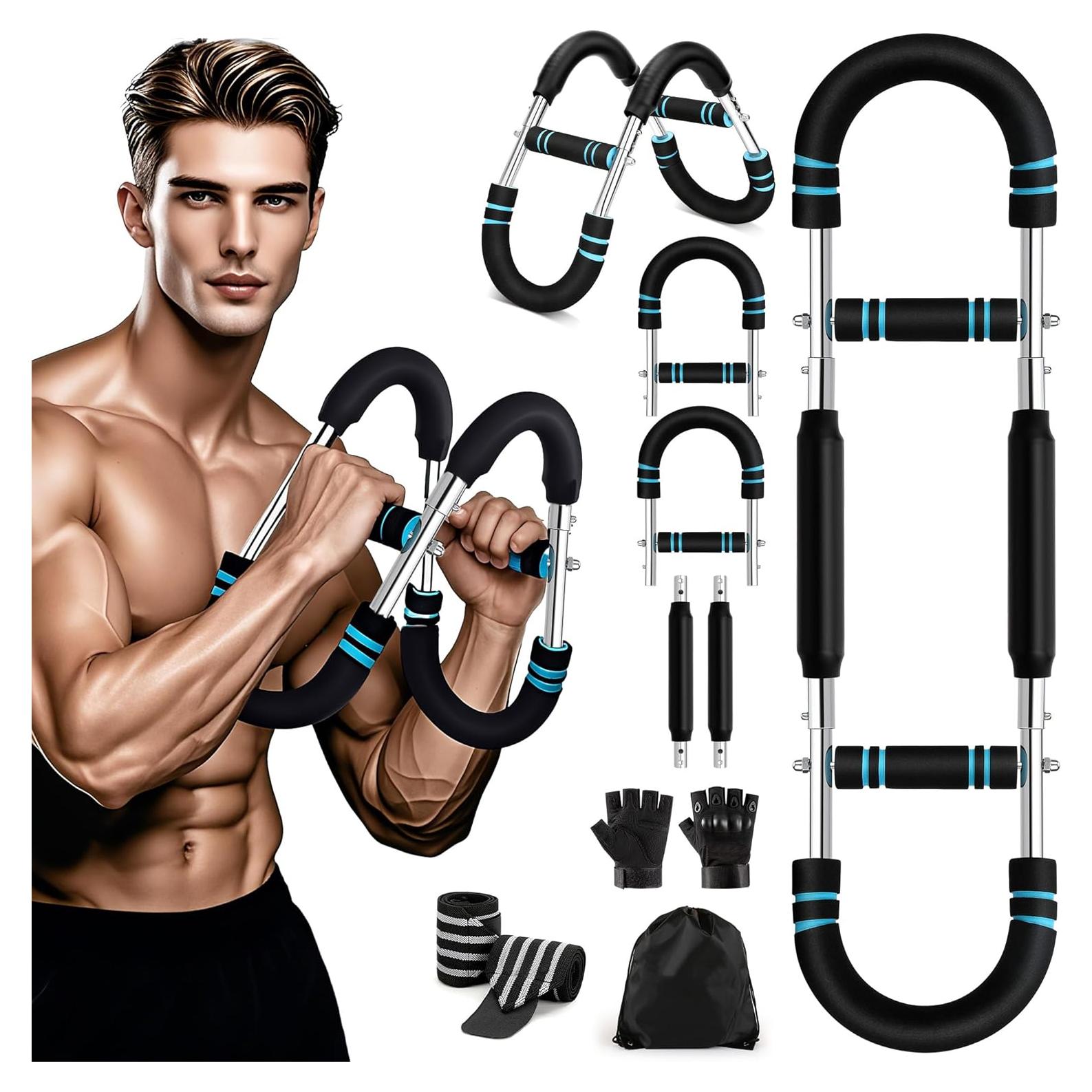 Entrenador de brazos Twister Loruoea 40-100lb con guantes y mochila