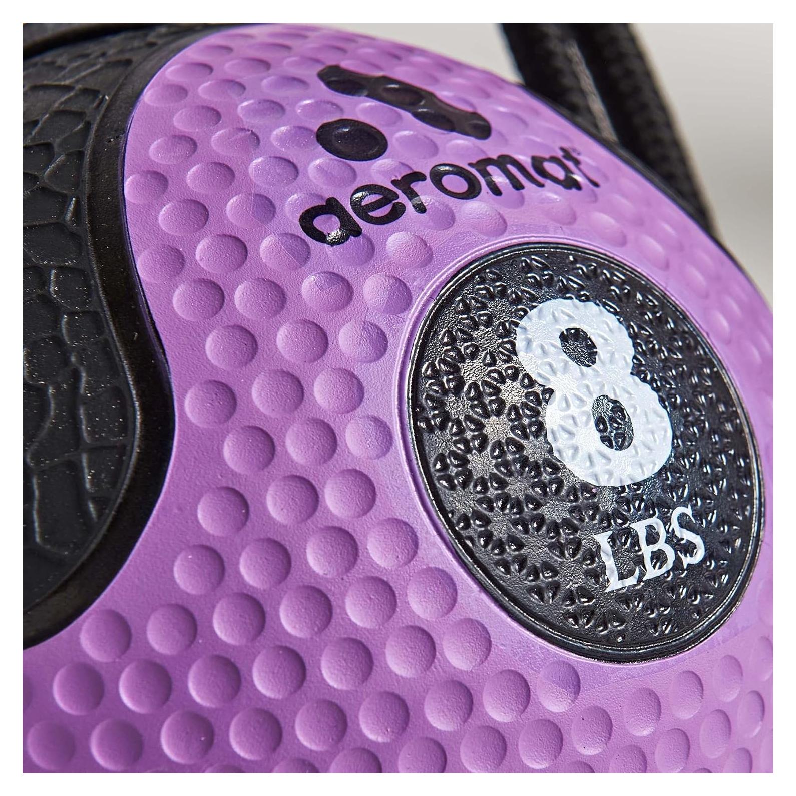 Pelota Medicinal Aeromat 8 lb (3.63 kg) Púrpura con Cuerda