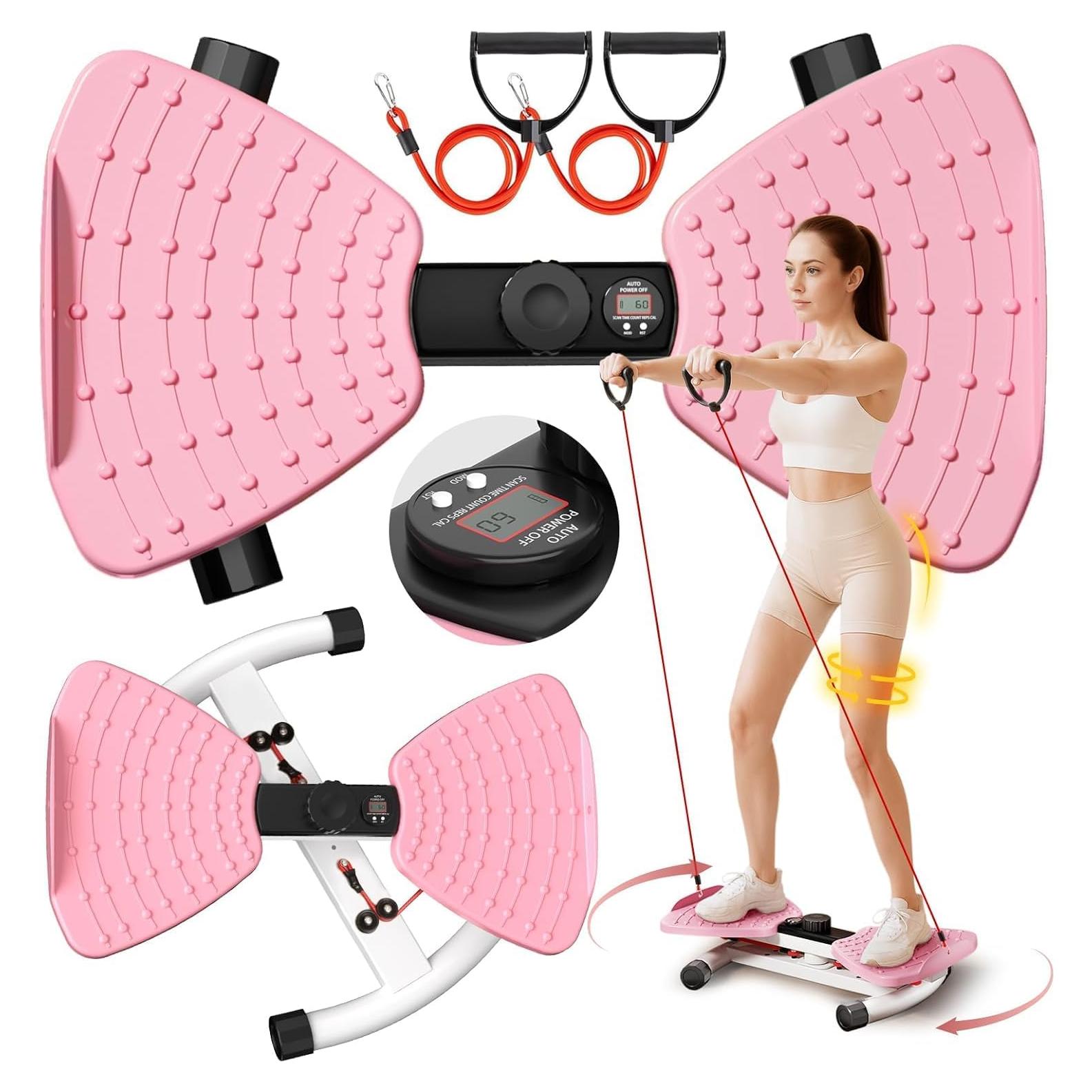 Máquina de Giros de Cintura RENRUI NYP-PINK 300kg Silenciosa