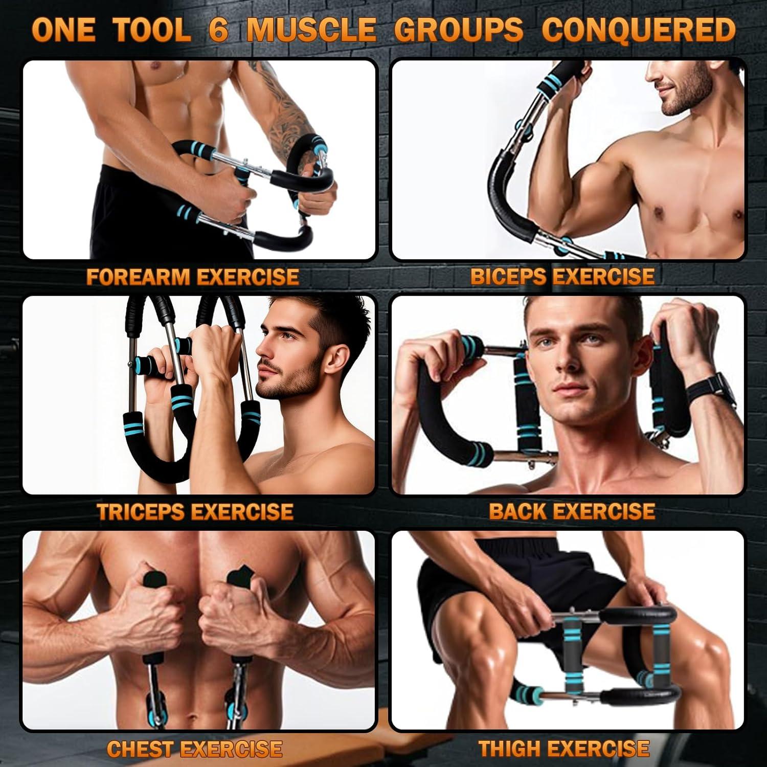 Entrenador de brazos Twister Qxeutm 1.5kg 3 niveles resistencia