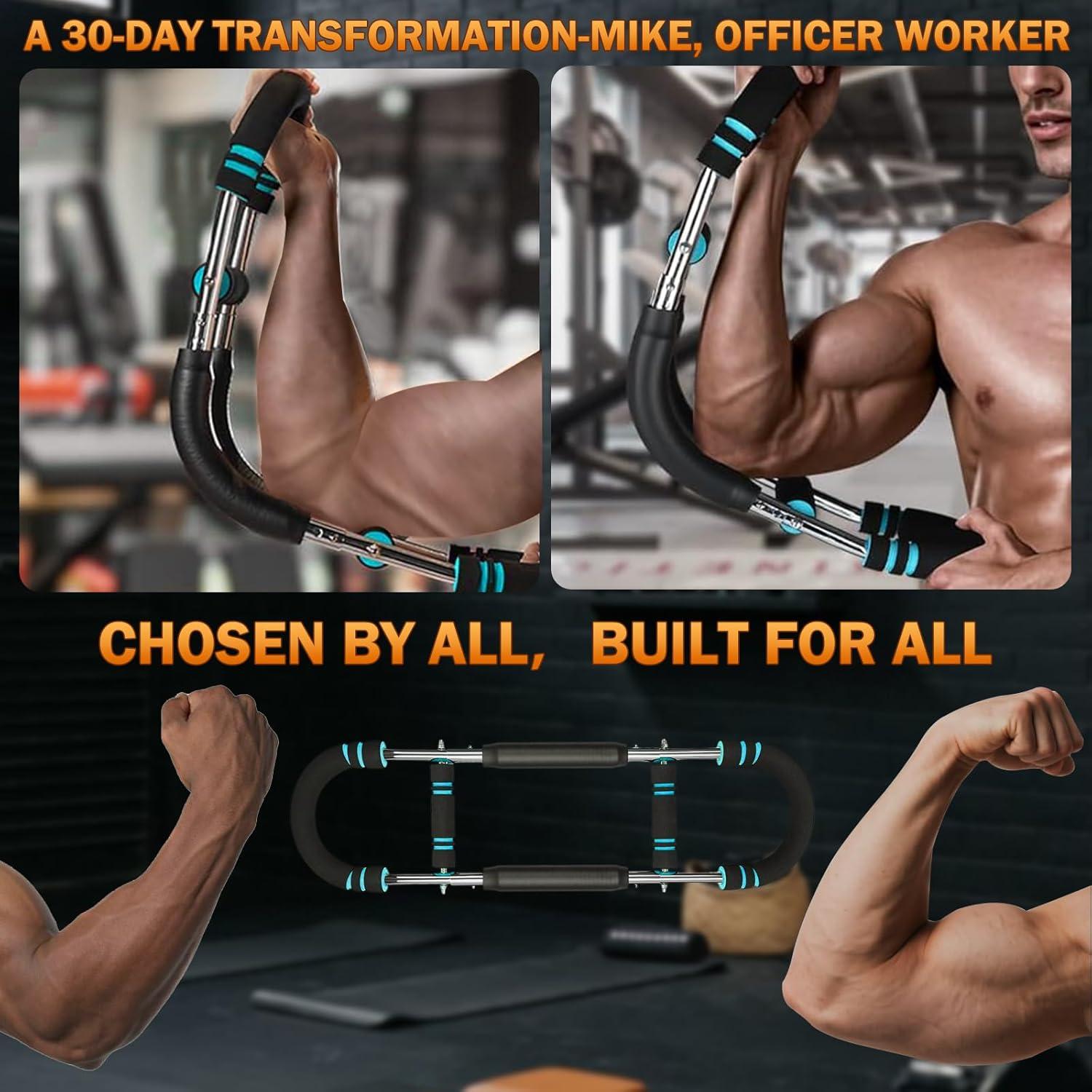 Entrenador de brazos Twister Qxeutm 1.5kg 3 niveles resistencia