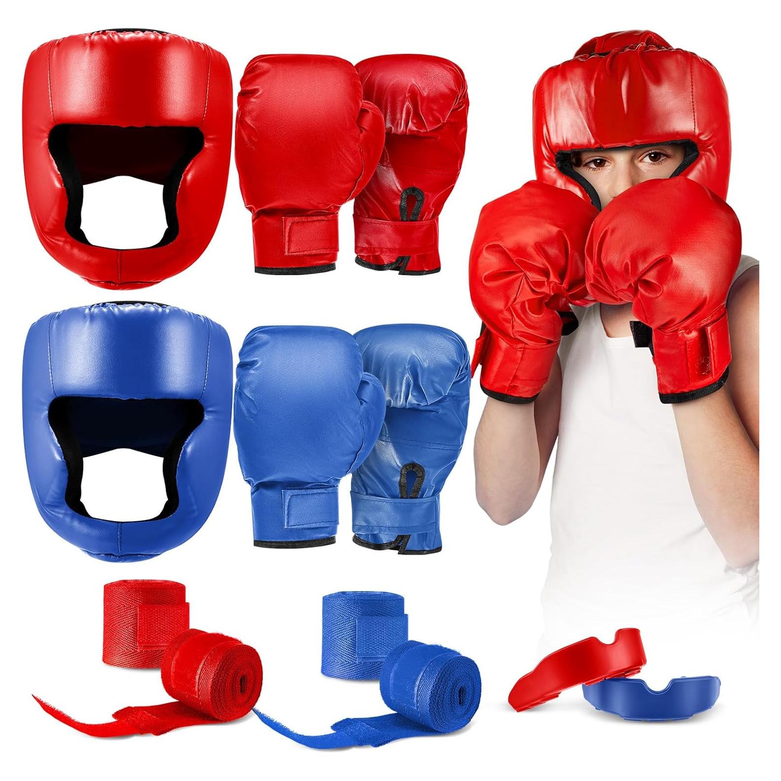 Set de Boxeo Kanayu para Niños 12 Piezas - Casco y Guantes