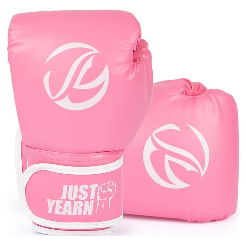 Guantes de Boxeo para Niños JUST YEARN 170g Rosa Entrenamiento