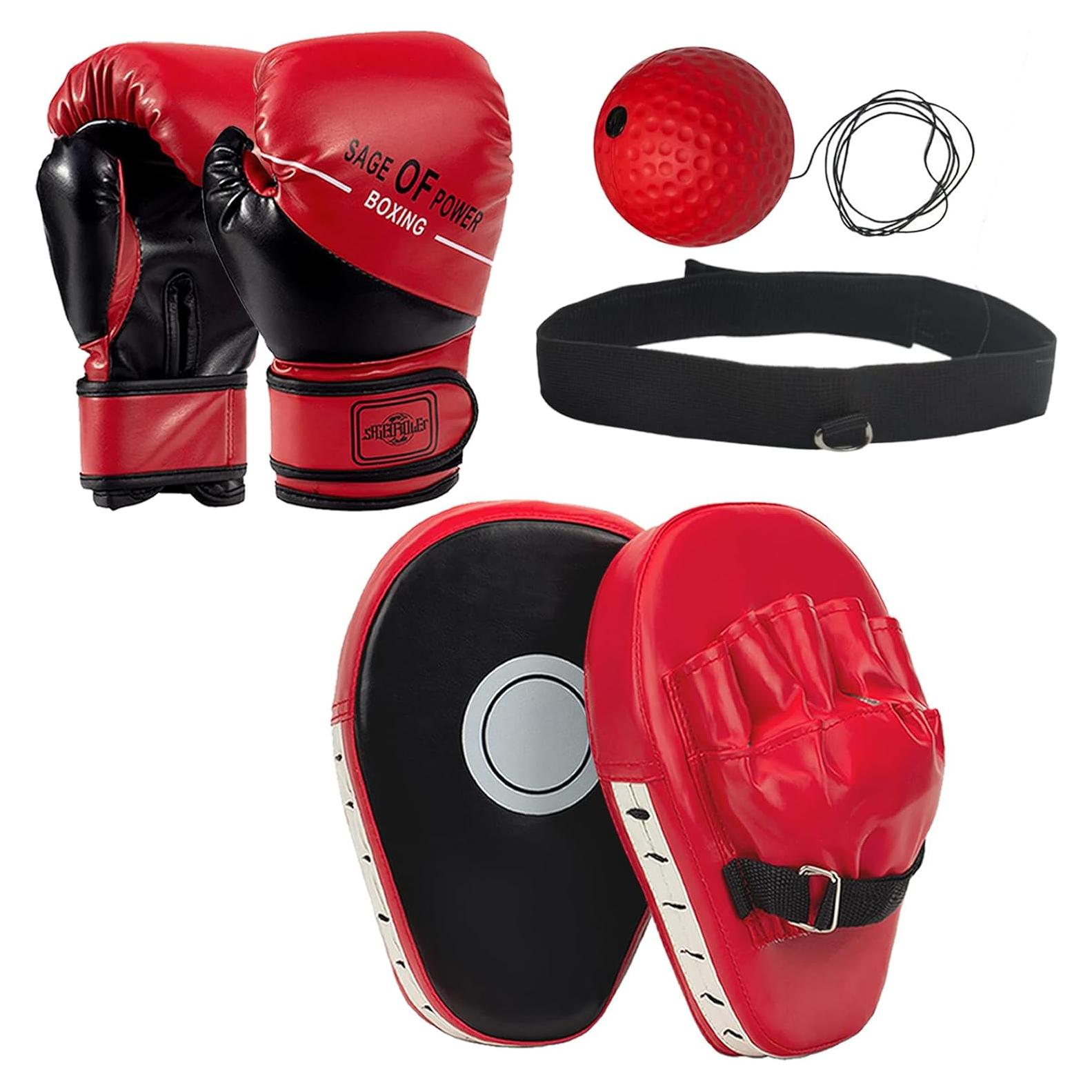 Juego de Guantes de Boxeo EUMAYES 6 oz para Niños 3-12 Años