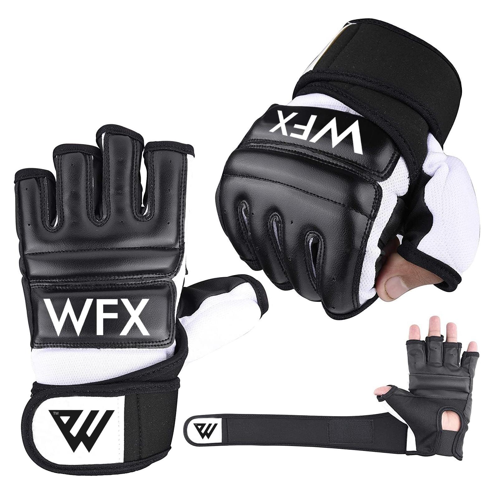 Guantes de Boxeo WFX para MMA y Artes Marciales - Negro
