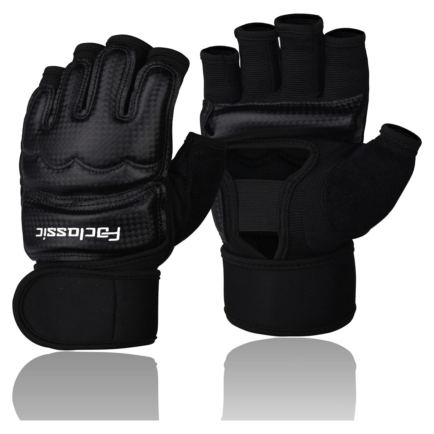 Guantes de Sparring Foclassic MMA Kickboxing Negro X-Pequeño