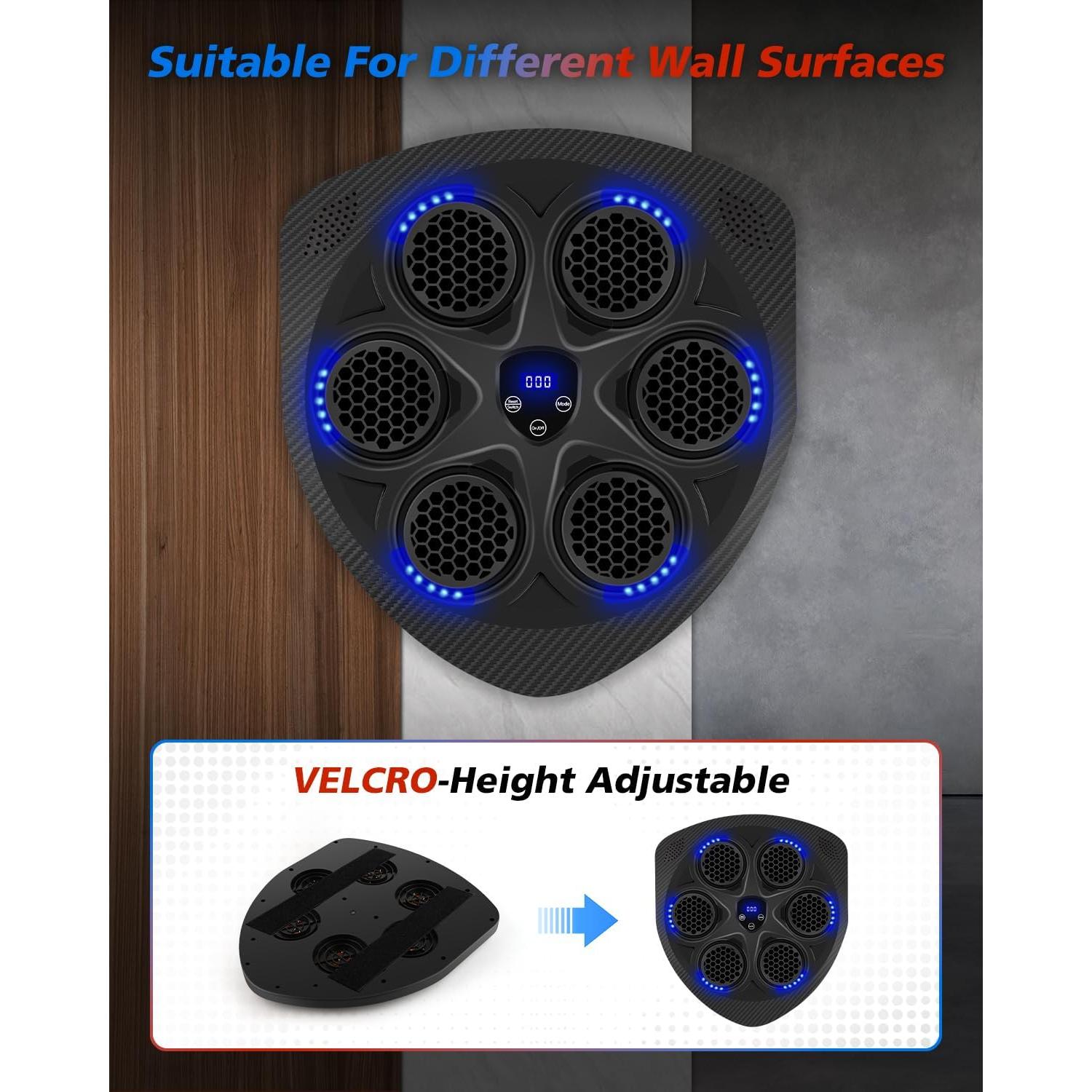 Máquina de Boxeo Musical NOVARHOME con Guantes, 15 Modos