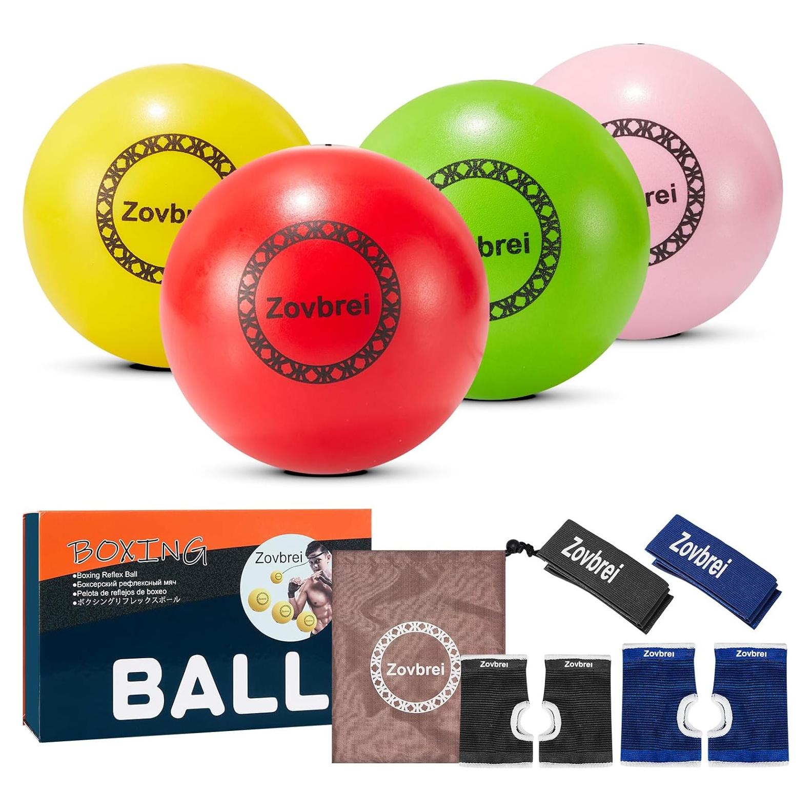 Conjunto de Pelotas de Reflexión Zovbrei para Boxeo y Fitness