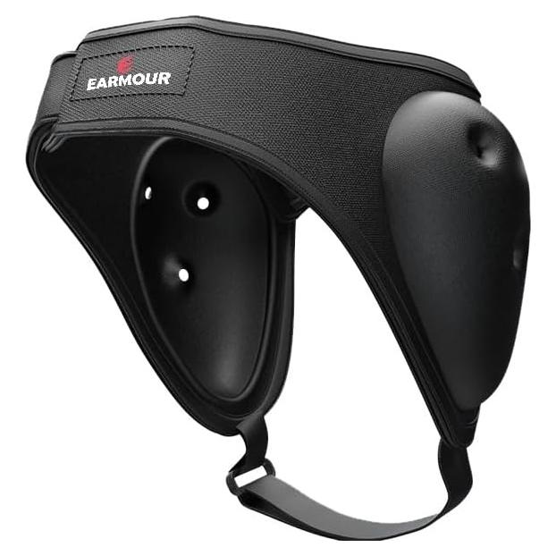 Cabezal Protector de Oído EARMOUR Ajustable para Lucha - Negro
